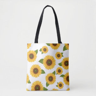 Sac à main motif floral tournesol