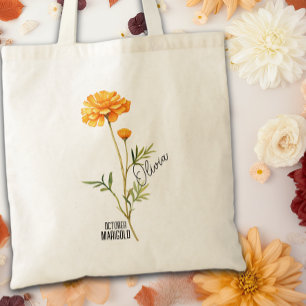 Sac À Main Nommé Fleur De Naissance Mois D'octobre