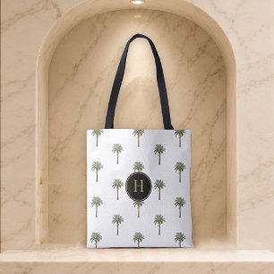 Sac à main palmier chic côtier monogrammé