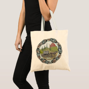 Sac à main personnalisé avec le nom de visite de b