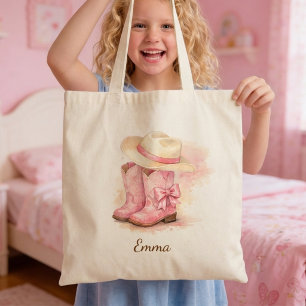 Sac à main personnalisé rose pour filles avec nom