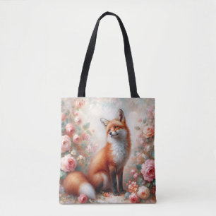 Sac à main Renard Rouge Floral dans un Jardin de R