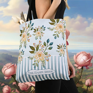 Sac à main rétro romantique floral pour la mariée