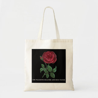 Sac à main Rose Tote « Elle était à la fois feu de