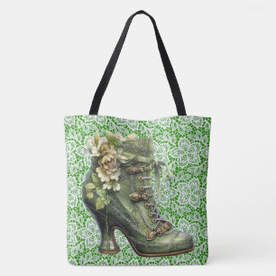 Sac à main Steampunk Floral n' Lace Boot à grande 