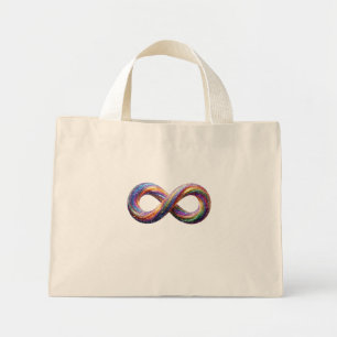 Sac à main symbole d'infini arc-en-ciel coloré