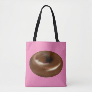 SAC À MAIN TOTE ROSE DONUT AU CHOCOLAT