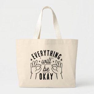 Sac à main tout ira bien Citation de positivité