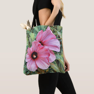 Sac à main verset biblique fleur d'Hibiscus tropic