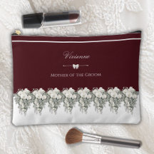 Sac à Maquillage Bordeaux Automne Élégant pour la