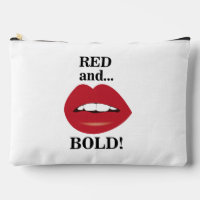 Sac à Maquillage Lèvres Rouges et Audacieuses