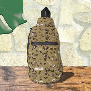 Sac à Motif Brown  Cups café
