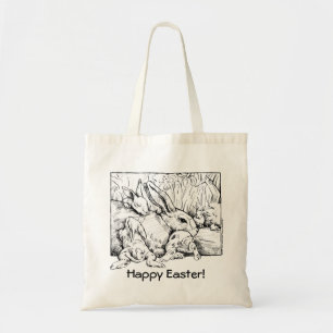 Sac à oeufs de Pâques de la famille Bunny