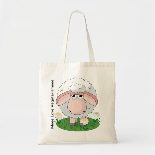 Sac à provisions de moutons blancs (Devant)