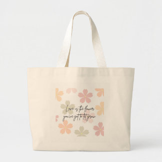 Sac à Tote Citation Love Is The Flower - Esthétiqu