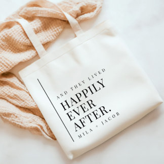 Sac à Tote de Bienvenue de Mariage Heureux à Tout