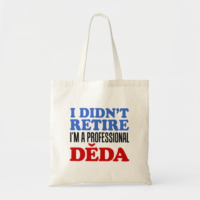 Sac À Tote Deda Tchéque Grand-Père Je Ne Suis Pas  (Devant)