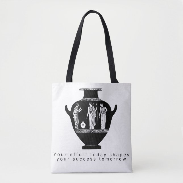 Sac à Tote Illustration de Vase Grec Classique (Devant)