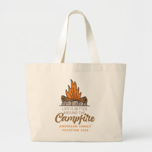 Sac à Tote La vie est meilleure autour du feu de c
