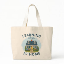 Sac à Tote « L'Apprentissage Commence à la Maison