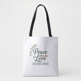 Sac à Tote Noël Peace & Love