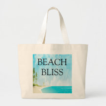 Sac à Tote Toile Scène Océanique Côte de Bliss