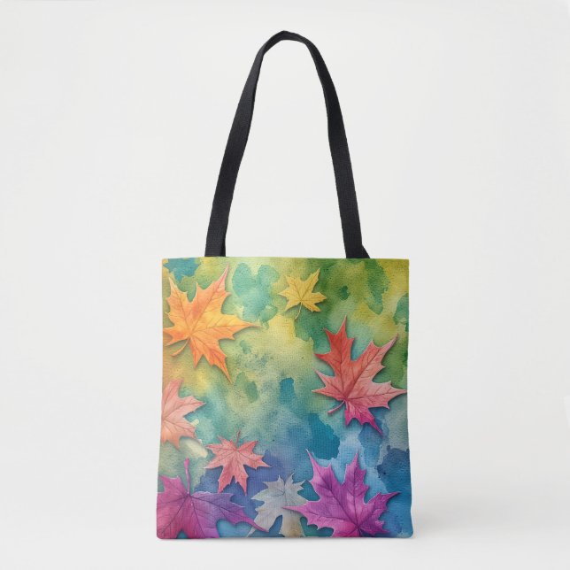 Sac à vitrines d'automne aquarelle (Devant)