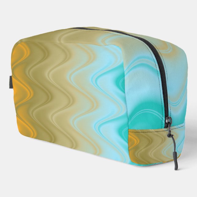 Sac Abstrait Duffel Vert Vave (Coin droit)