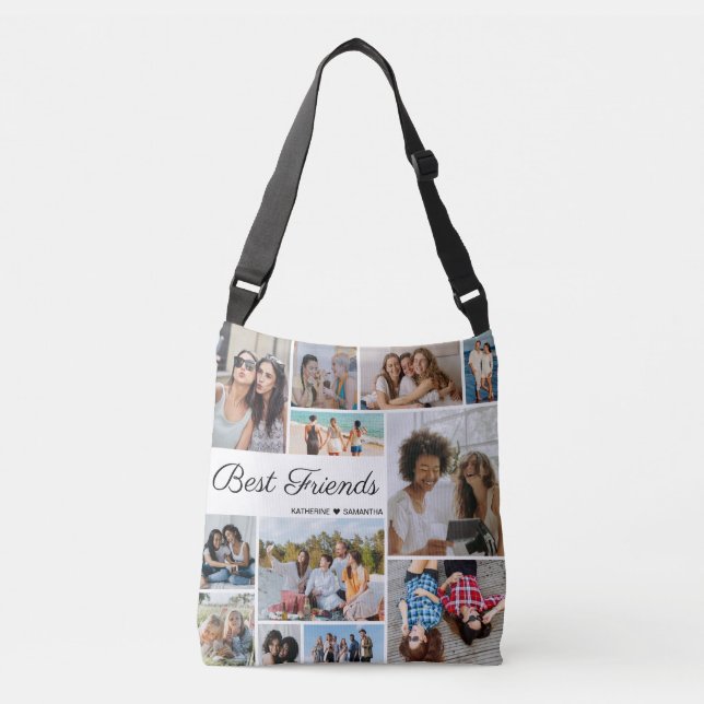 Sac Ajustable 12 Photo Collage Meilleurs Amis Pour Toujours (Devant)