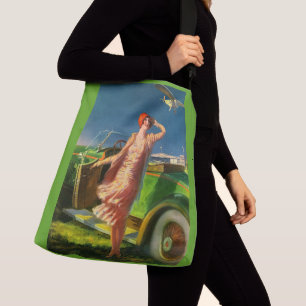 Sac Ajustable 1930 femme voiture et avion