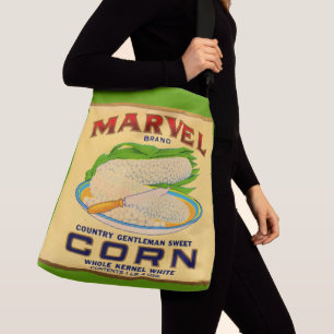 Sac Ajustable 1930 Marvel étiquette de maïs en conserve