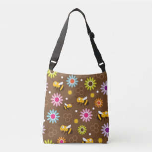 Sac Ajustable Abeille et fleurs