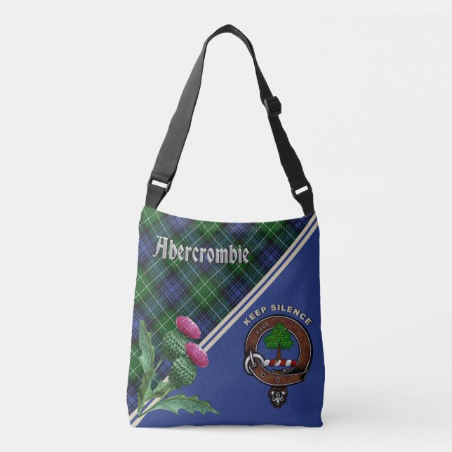 Sac Ajustable Abercrombie Clan Badge & Tartan (Devant)