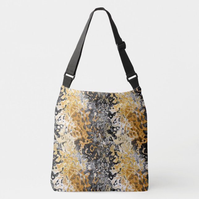 Sac Ajustable Abstrait gris et or (Devant)