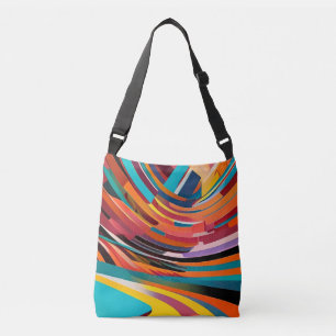 Sac Ajustable Abstrait moderne coloré brillant Motif Gras urbain
