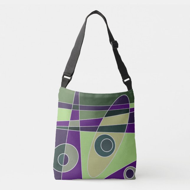Sac Ajustable Abstrait surf vert pourpre (Devant)