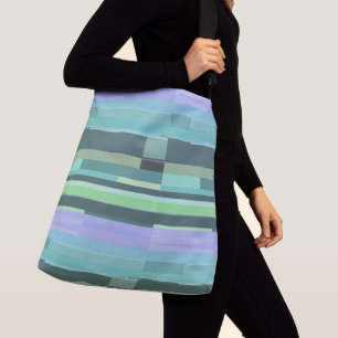 Sac Ajustable Abstrait violet, vert et turquoise