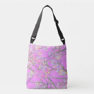 Sac Ajustable Abstraite fleur orientale imprimé rose