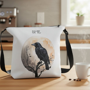 Sac Ajustable Académie sombre raven aquarelle gothique