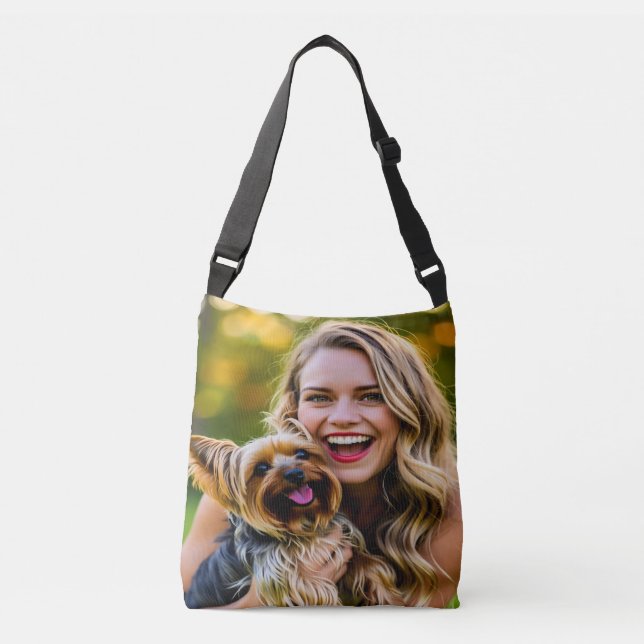 Sac Ajustable Add Yorkshire Terrier Photo Personalize (Devant)