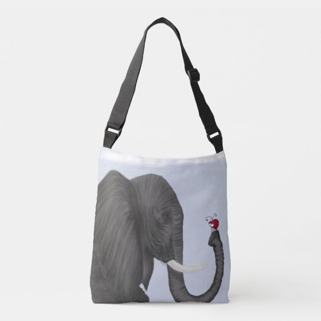 Sac Ajustable Adorable éléphant et mignonne coccinelle (Devant)