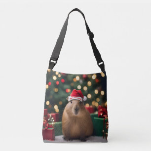Sac Ajustable Adorable Noël Capybara,