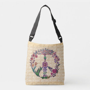 Sac Ajustable Agrandir votre jardin signe de paix coloré dessin 
