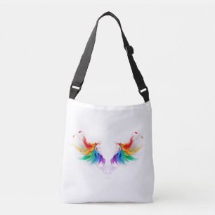 Sac Ajustable Ailes fluffy arc-en-ciel