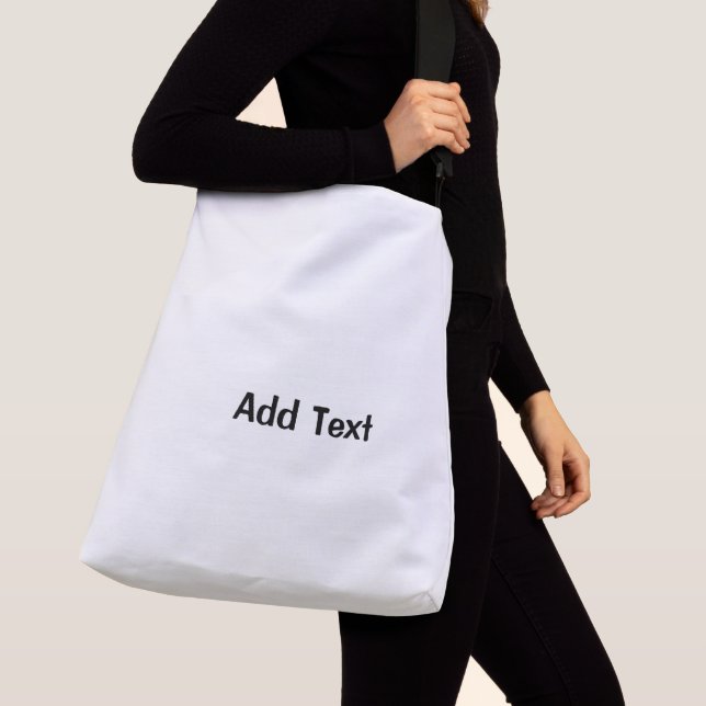 Sac Ajustable Ajouter Texte Imprimé Noir Texte Mariage Party Sho (De près)