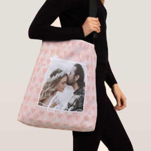 Sac Ajustable Ajouter votre propre photo personnalisée Coeurs d'