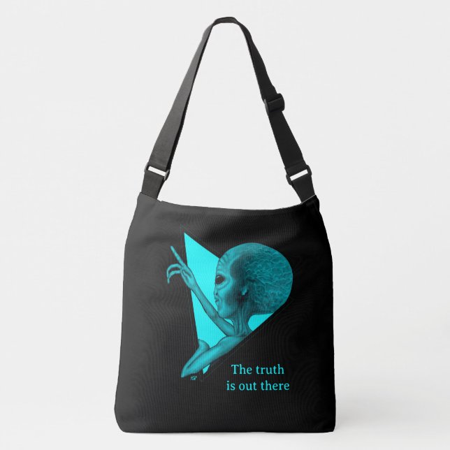 Sac Ajustable Alien gris, la vérité est là (Devant)