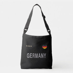 Sac Ajustable Allemagne Football Fan Chemise Coeur