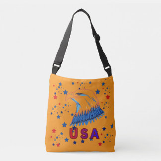 Sac Ajustable American patriotic eagle orange
