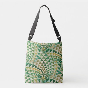 Sac Ajustable Amérindien motif tribal transparent vert